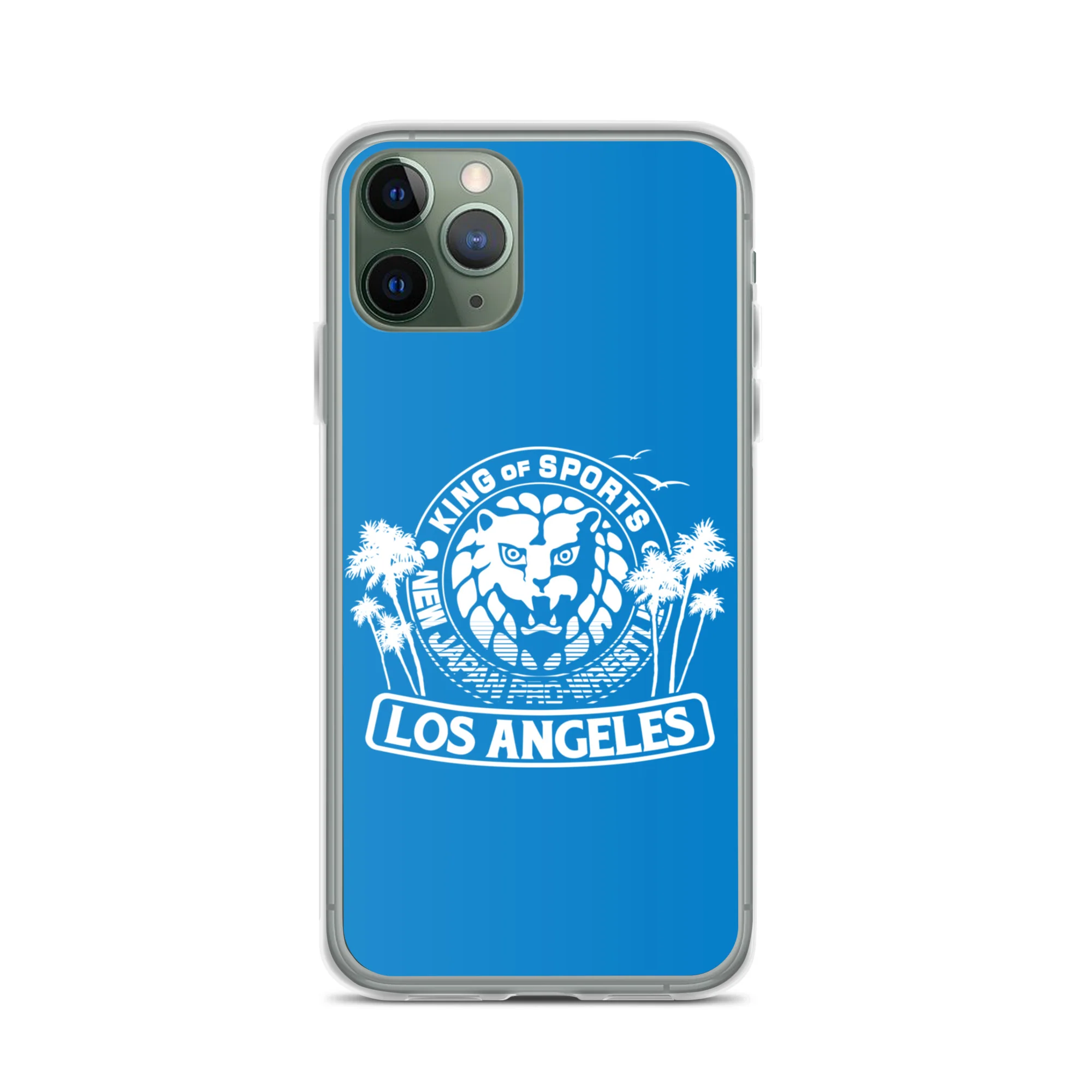 LION MARK LOS ANGELES Clear Case for iPhone® (Light blue) - Image 4