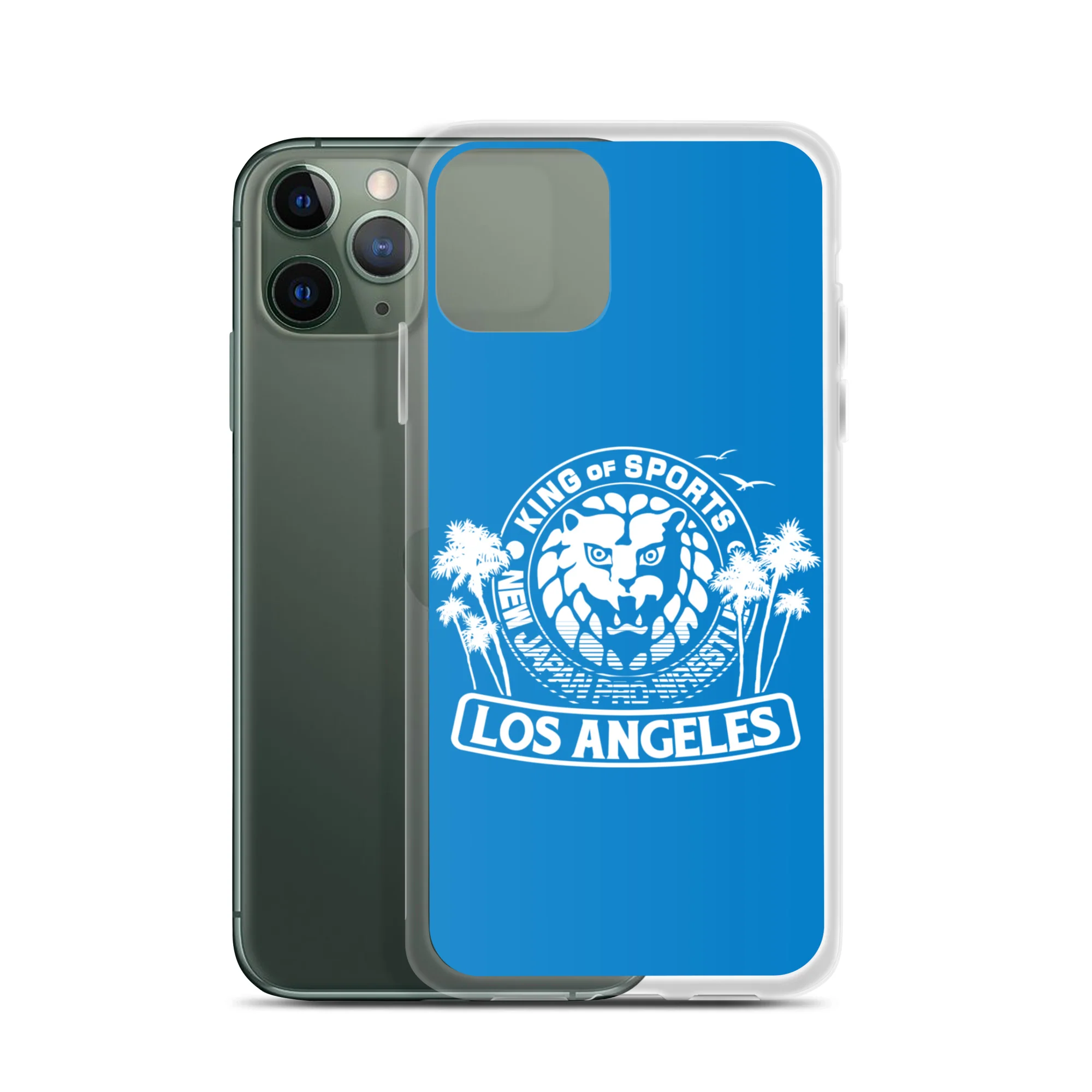 LION MARK LOS ANGELES Clear Case for iPhone® (Light blue) - Image 5