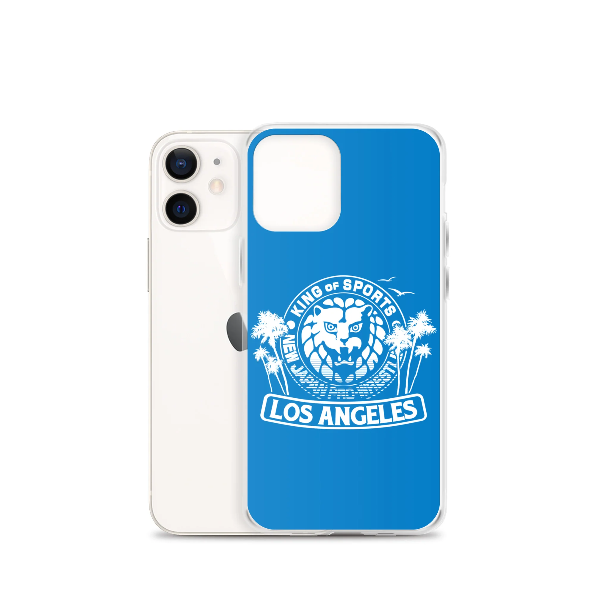 LION MARK LOS ANGELES Clear Case for iPhone® (Light blue) - Image 9