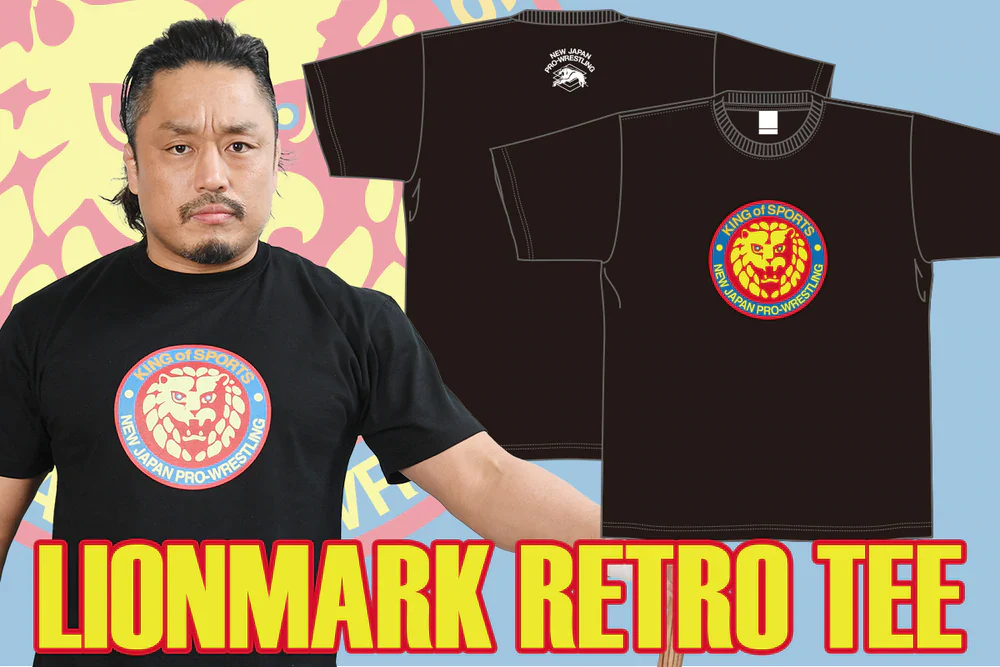 Lion Mark Retro Tee (Black) - Image 7