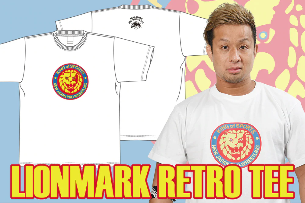 Lion Mark Retro Tee (White) - Image 7