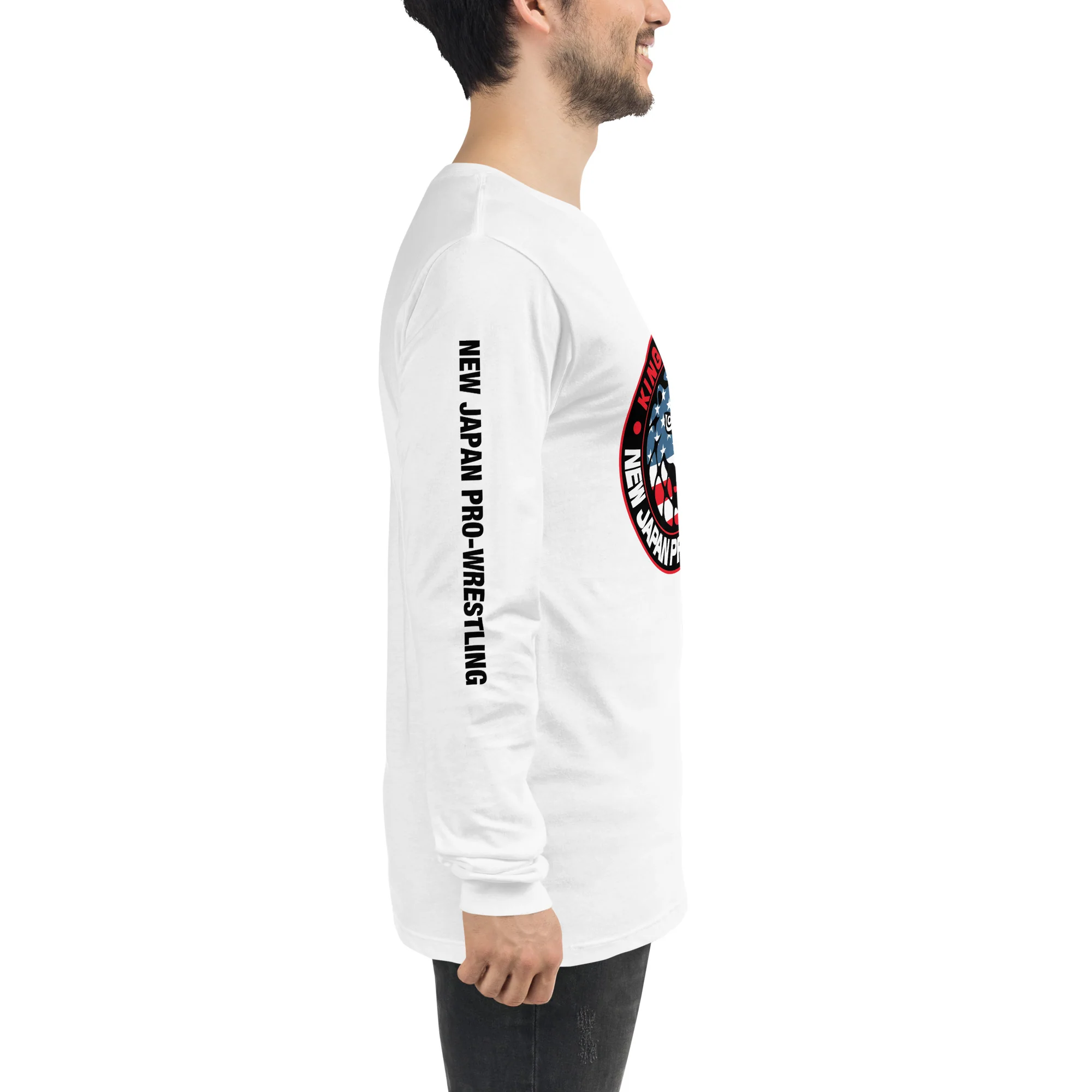 Lion Mark USA Long Sleeve T-shirt/ White - Image 4