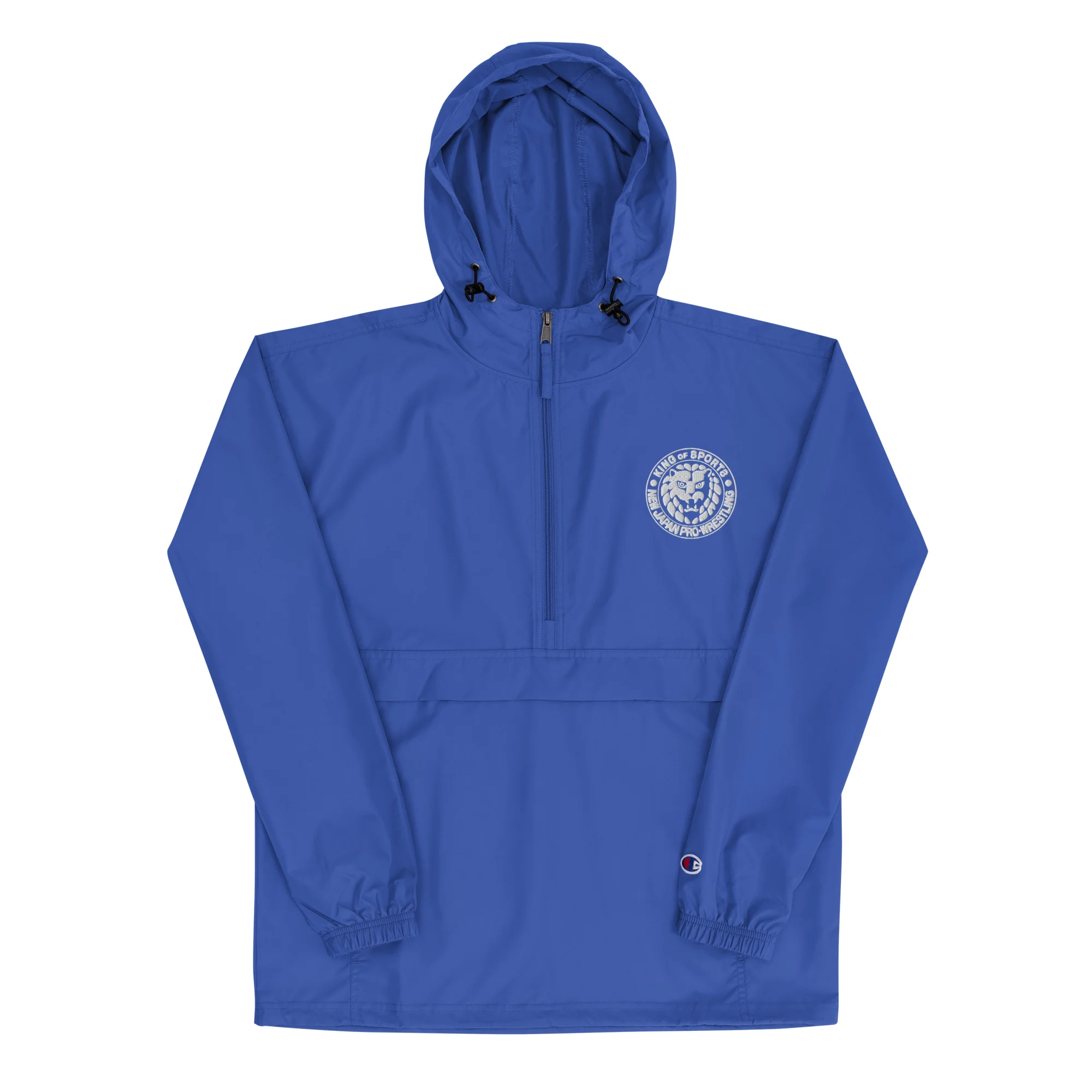 NJPW Lion Mark Embroidered Champion Packable Jacket - Image 2