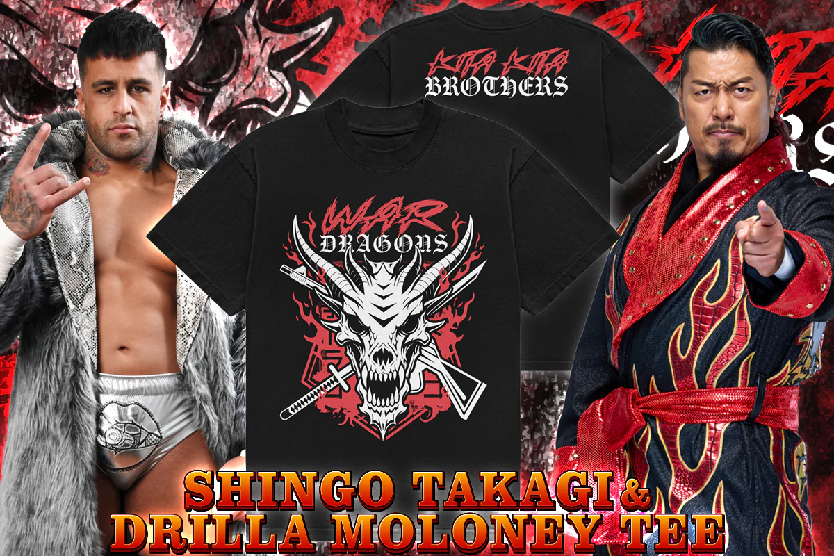 Shingo Takagi & Drilla Moloney - War Dragons T-shirt - Image 3