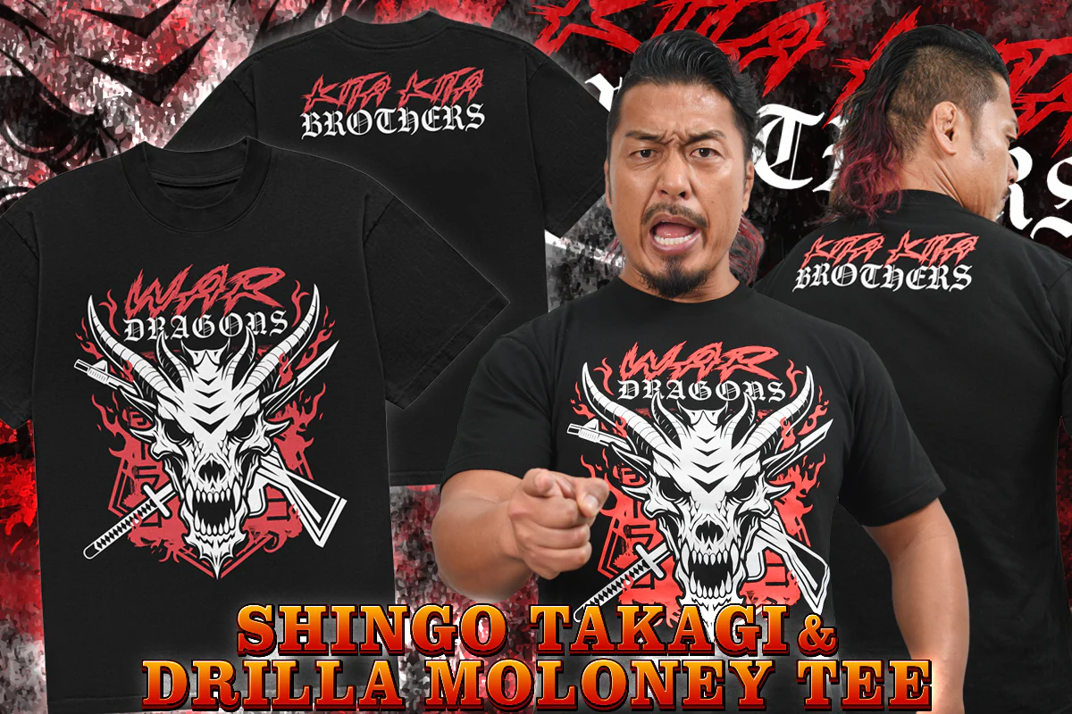 Shingo Takagi & Drilla Moloney - War Dragons T-shirt - Image 6