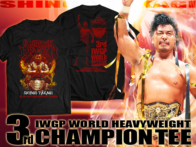 Shingo Takagi - IWGP World Heavyweight Champion CommemorativeT-Shirt - Image 5
