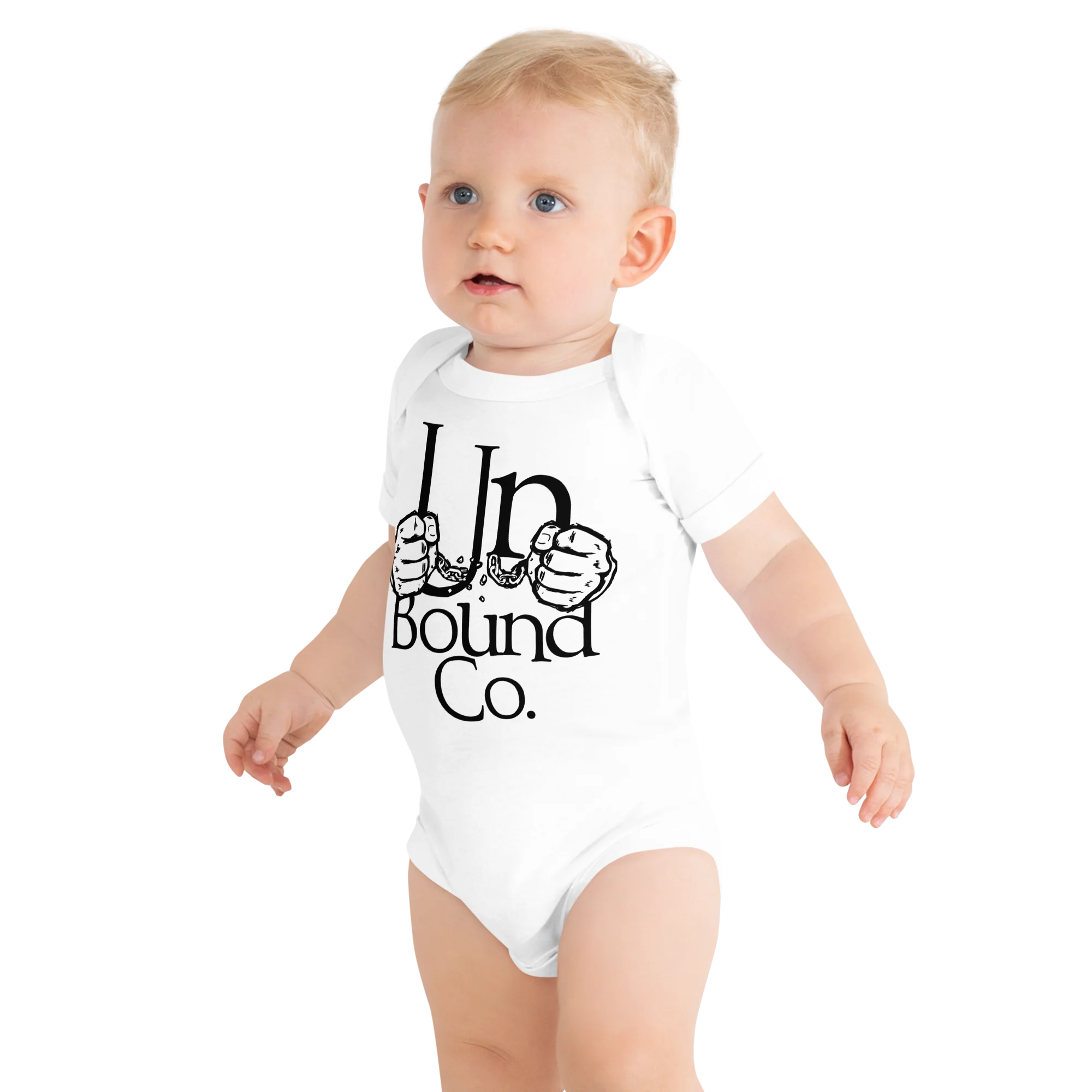 Unbound Co. Baby short sleeve one piece (Chainlogo) - Image 6