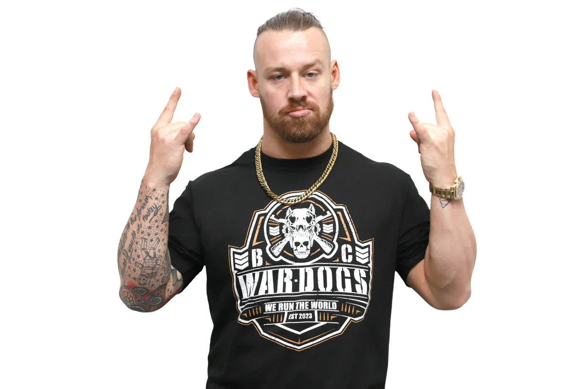 War Dogs - We Run the World T-Shirt (Black x Gold) - Image 4
