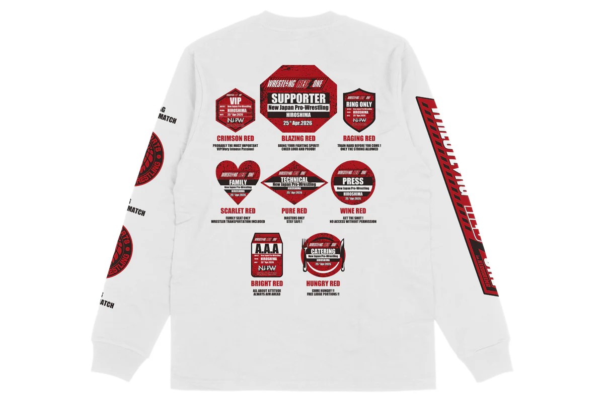 WRESTLING REDZONE in HIROSHIMA Long Sleeve (2026)[Pre-Order] - Image 3