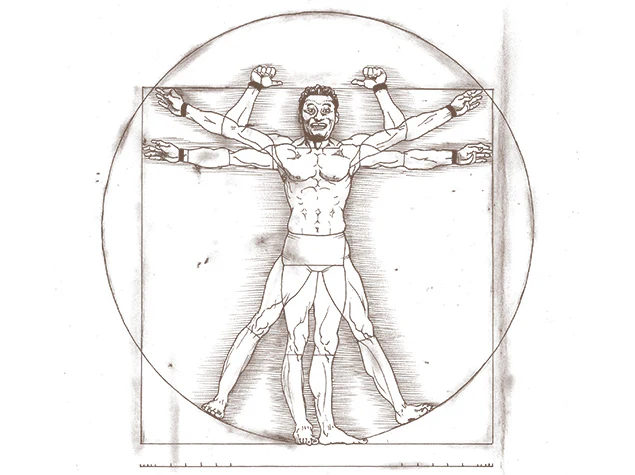 YTR Vitruvian Man T-Shirt - Image 3
